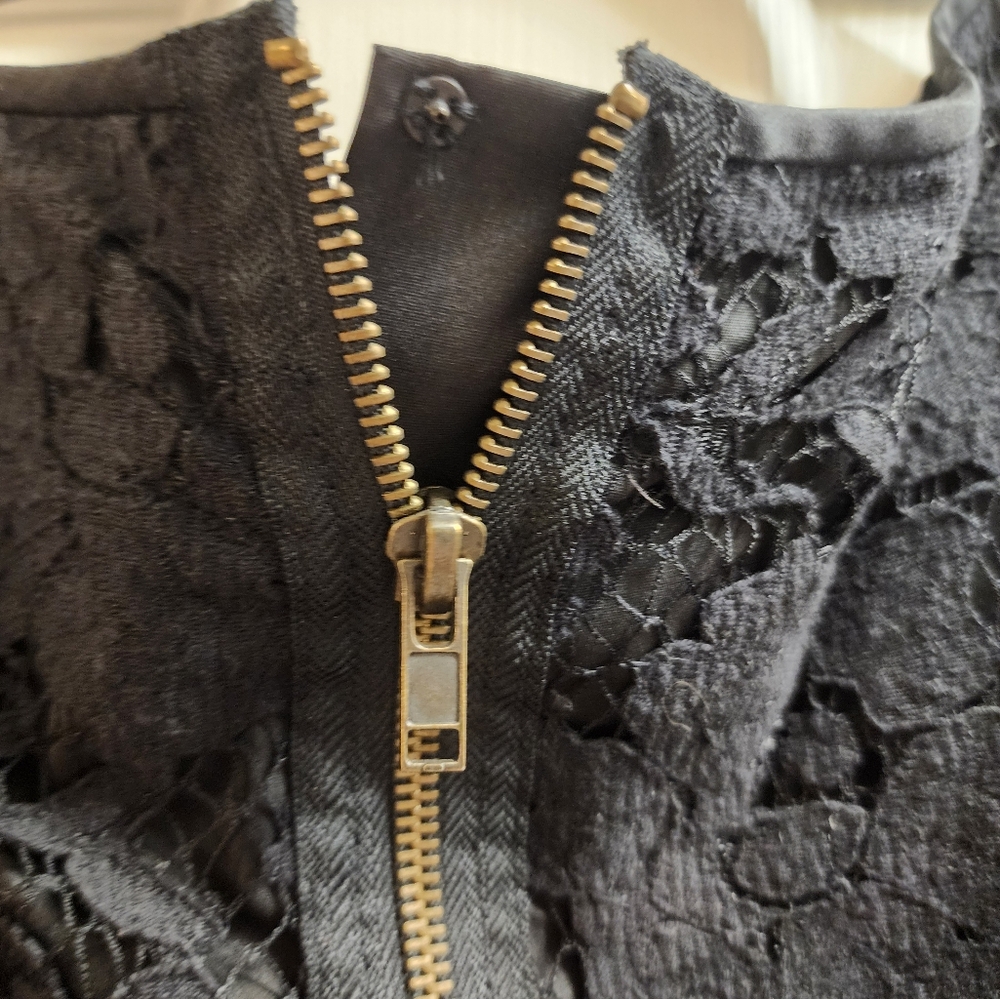 Adrianna Papell Black Lace Mini Dress - Picture 6 of 9
